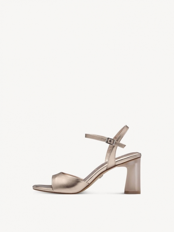 Tamaris Ledersandalette - Metallic