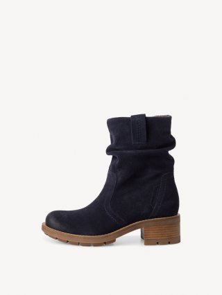 Tamaris Lederstiefelette - Blau