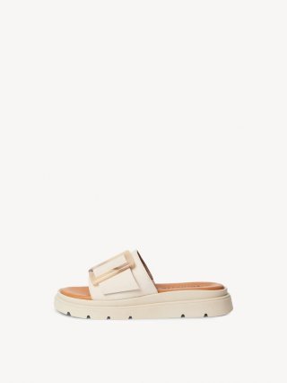 Tamaris Lederpantolette - Beige Tamaris Lederpantolette - Beige