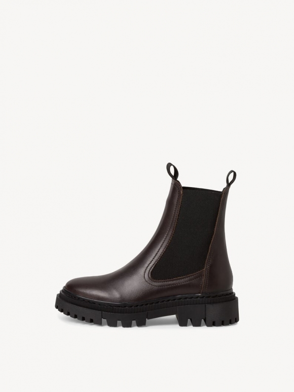 Tamaris Leder Chelsea Boot - Braun