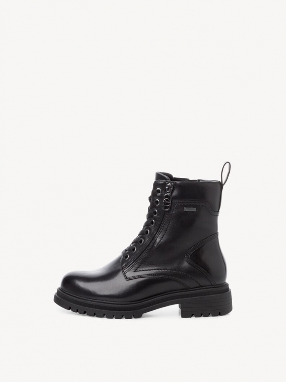 Tamaris Leder Stiefelette Gore-tex - Schwarz Tamaris Leder Stiefelette Gore-tex - Schwarz