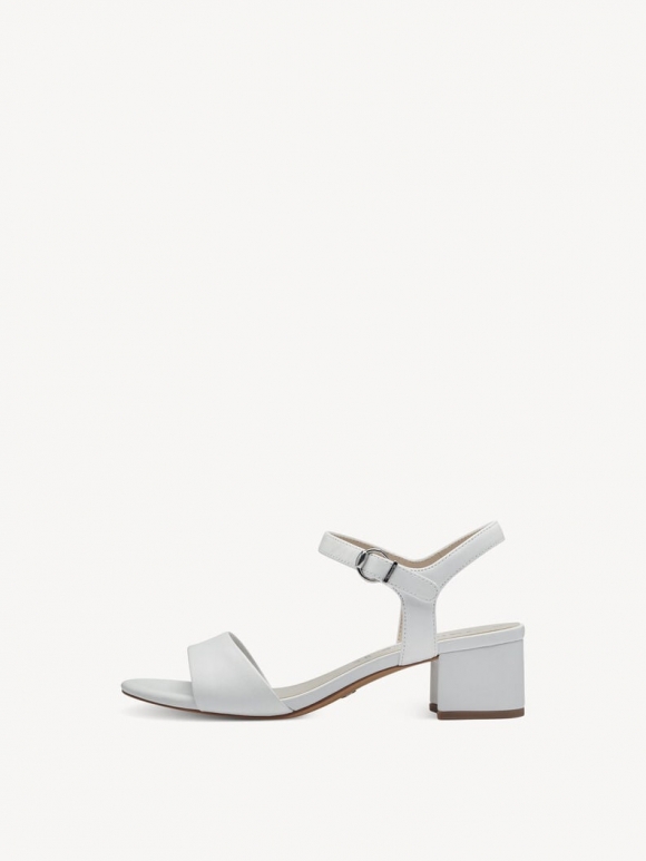 Tamaris Ledersandalette - Weiß