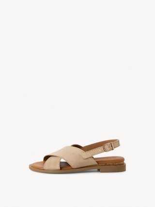 Tamaris Ledersandale - Beige Tamaris Ledersandale - Beige