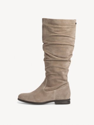 Tamaris Lederstiefel - Beige Tamaris Lederstiefel - Beige