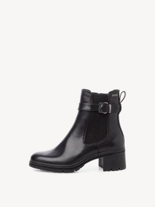 Tamaris Leder Stiefelette Gore-tex - Schwarz Tamaris Leder Stiefelette Gore-tex - Schwarz