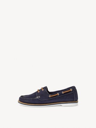 Tamaris Ledermoccassin - Blau
