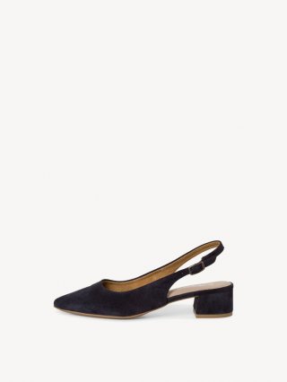 Tamaris Lederslingpumps - Blau Tamaris Lederslingpumps - Blau