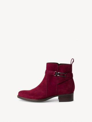 Tamaris Lederstiefelette - Rot