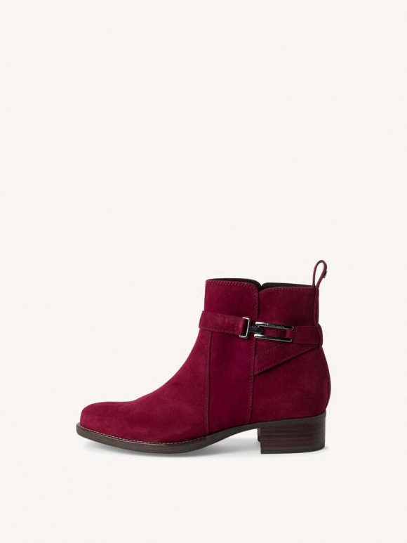 Tamaris Lederstiefelette - Rot