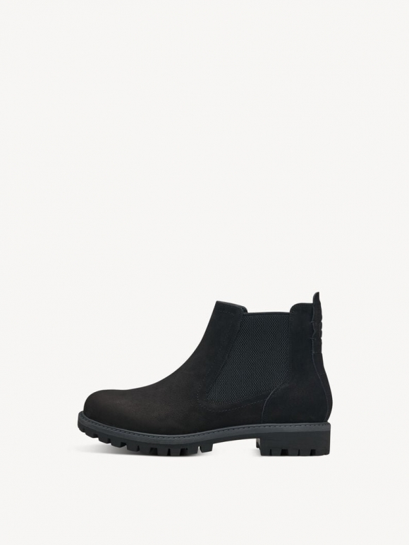 Tamaris Leder Chelsea Boot - Schwarz Tamaris Leder Chelsea Boot - Schwarz