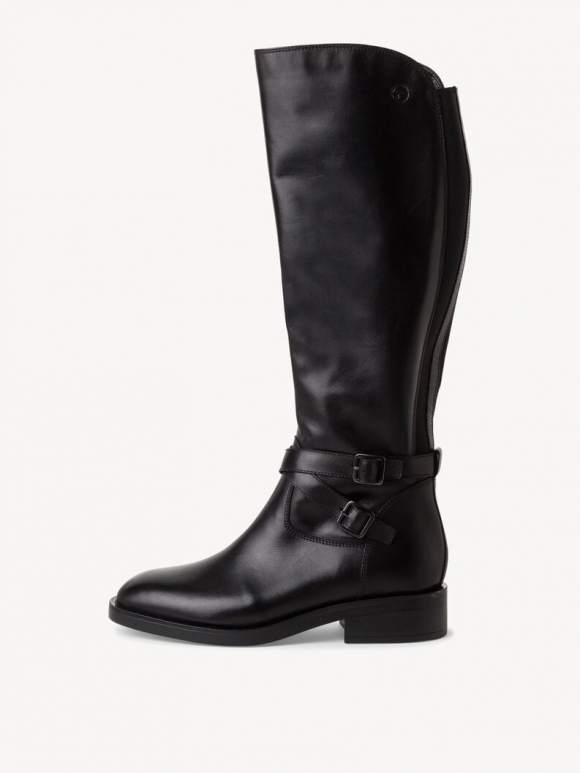 Tamaris Lederstiefel - Schwarz