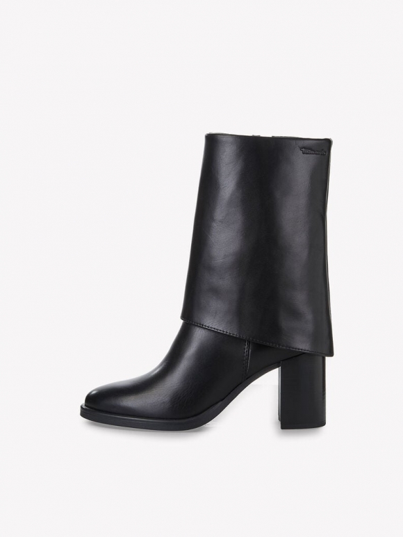 Tamaris Lederstiefelette - Schwarz Tamaris Lederstiefelette - Schwarz