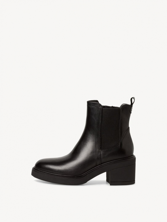 Tamaris Leder Chelsea Boot - Schwarz Tamaris Leder Chelsea Boot - Schwarz