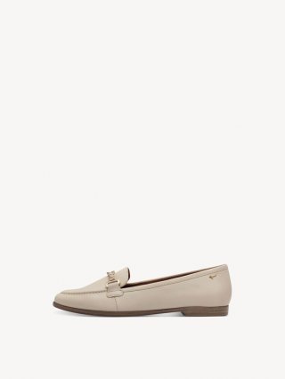 Tamaris Lederslipper - Beige