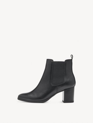 Tamaris Leder Chelsea Boot - Schwarz Tamaris Leder Chelsea Boot - Schwarz