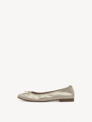 Tamaris Lederballerina - Beige Tamaris Lederballerina - Beige