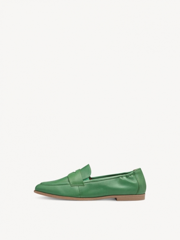 Tamaris Lederslipper - Grün Tamaris Lederslipper - Grün