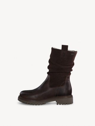 Tamaris Lederstiefelette - Braun Warmfutter Tamaris Lederstiefelette - Braun Warmfutter