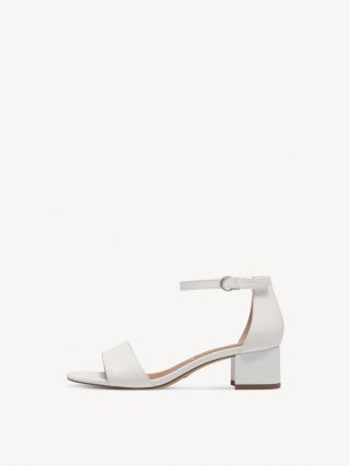 Tamaris Ledersandalette - Weiß