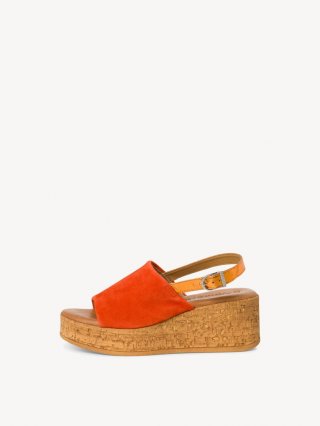 Tamaris Ledersandalette - Orange