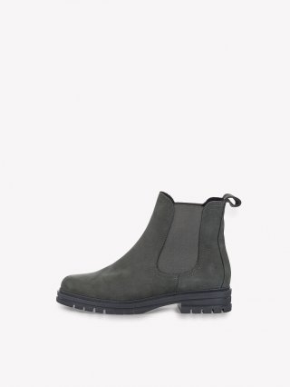 Tamaris Lederstiefelette - Grau Warmfutter Tamaris Lederstiefelette - Grau Warmfutter