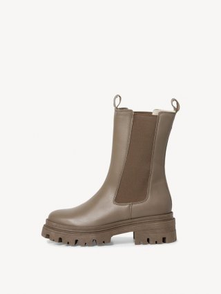 Tamaris Leder Chelsea Boot - Grün Tamaris Leder Chelsea Boot - Grün