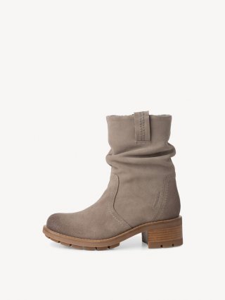 Tamaris Lederstiefelette - Grau Tamaris Lederstiefelette - Grau