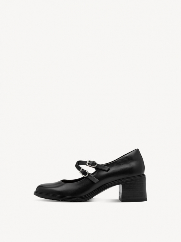 Tamaris Lederpumps - Schwarz Tamaris Lederpumps - Schwarz