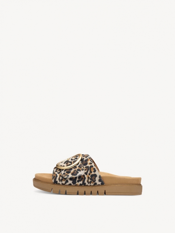 Tamaris Lederpantolette - Beige