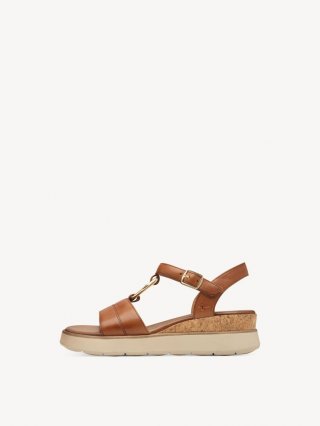 Tamaris Ledersandalette - Braun