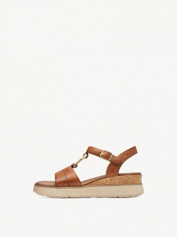 Tamaris Ledersandalette - Braun Tamaris Ledersandalette - Braun