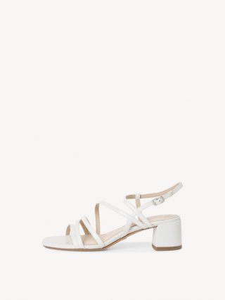 Tamaris Ledersandalette - Weiß