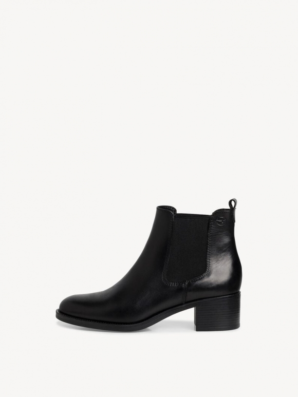 Tamaris Leder Chelsea Boot - Schwarz
