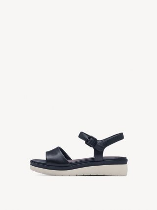 Tamaris Ledersandalette - Blau