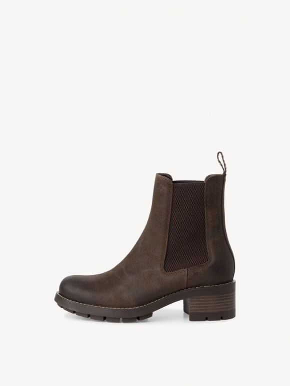 Tamaris Leder Chelsea Boot - Braun Tamaris Leder Chelsea Boot - Braun