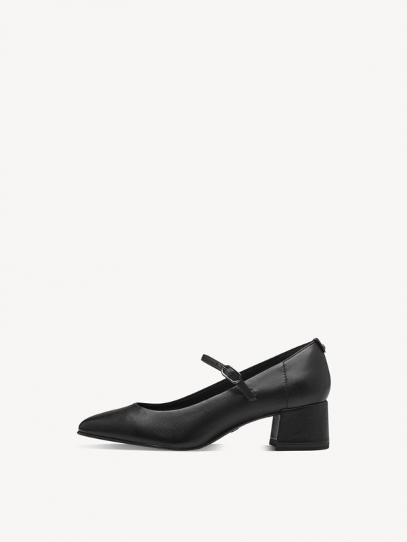 Tamaris Lederpumps - Schwarz Tamaris Lederpumps - Schwarz
