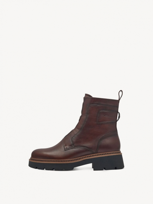 Tamaris Lederstiefelette - Braun Tamaris Lederstiefelette - Braun