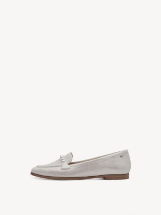 Tamaris Lederslipper - Silber