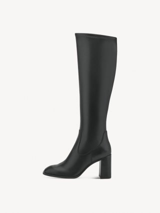 Tamaris Lederstiefel - Schwarz