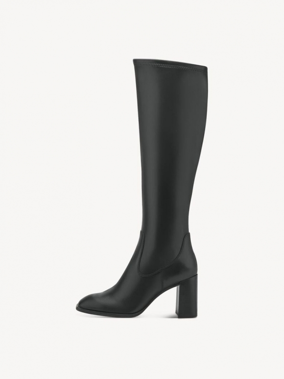 Tamaris Lederstiefel - Schwarz