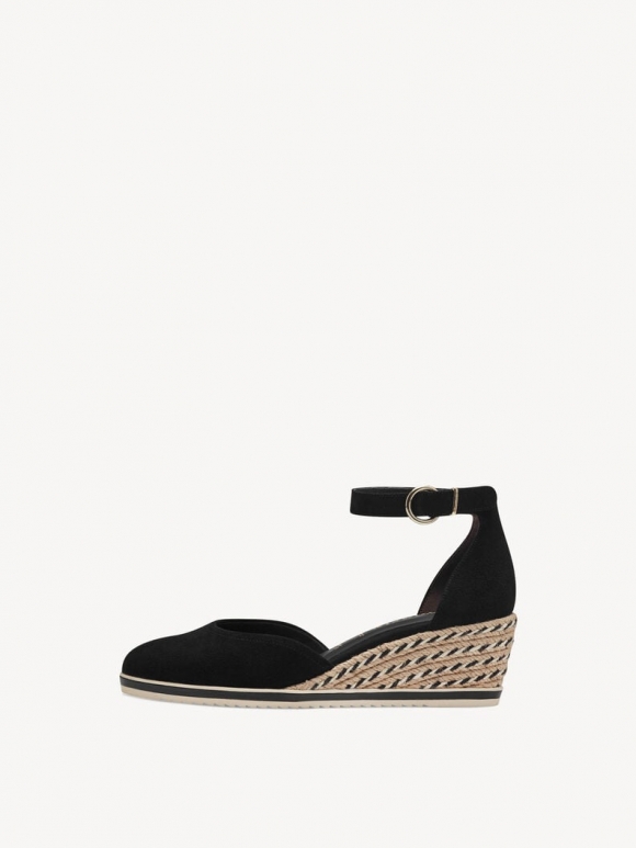 Tamaris Lederkeilpumps - Schwarz Tamaris Lederkeilpumps - Schwarz