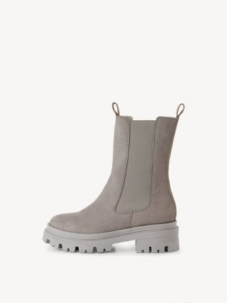 Tamaris Leder Chelsea Boot - Grau Tamaris Leder Chelsea Boot - Grau