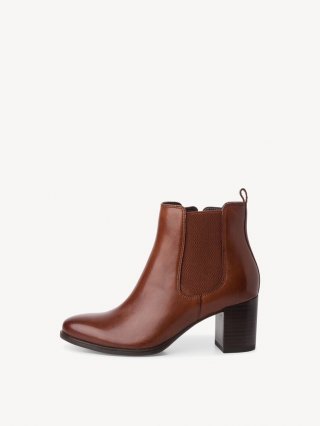 Tamaris Leder Chelsea Boot - Braun Tamaris Leder Chelsea Boot - Braun