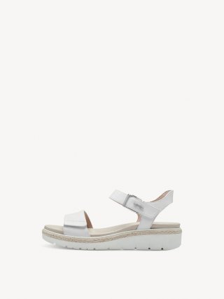 Tamaris Ledersandalette - Weiß