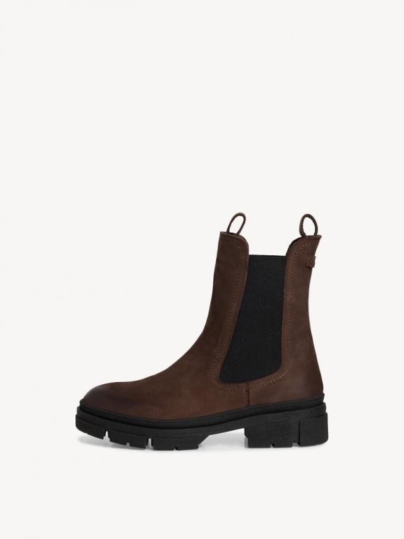 Tamaris Leder Chelsea Boot - Braun Tamaris Leder Chelsea Boot - Braun