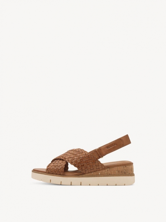 Tamaris Ledersandalette - Braun