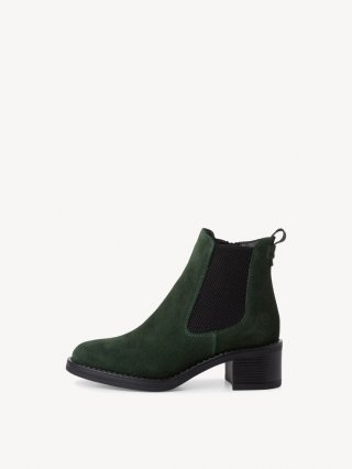 Tamaris Leder Chelsea Boot - Grün