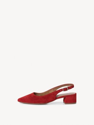 Tamaris Lederslingpumps - Rot Tamaris Lederslingpumps - Rot