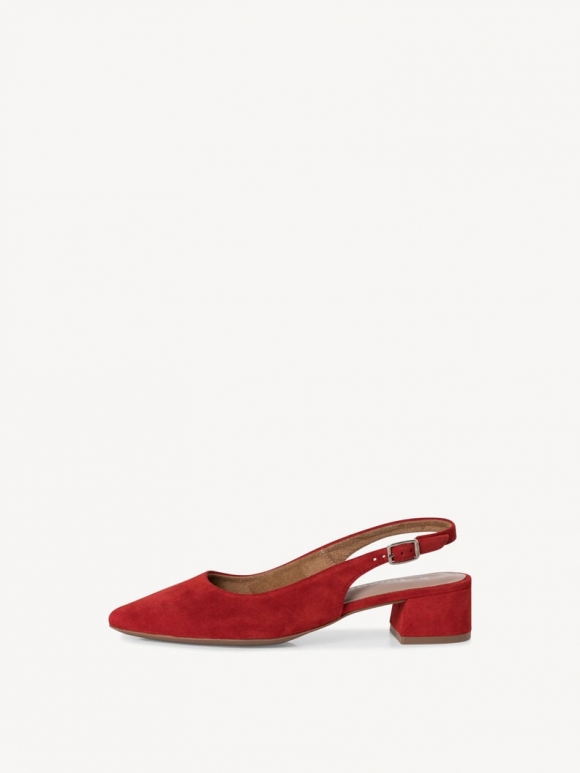 Tamaris Lederslingpumps - Rot Tamaris Lederslingpumps - Rot