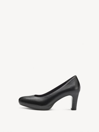 Tamaris Lederpumps - Schwarz Tamaris Lederpumps - Schwarz